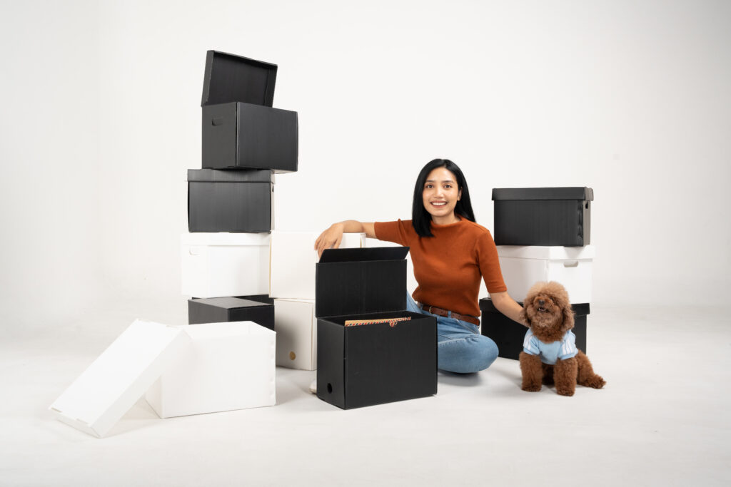 office moving boxes