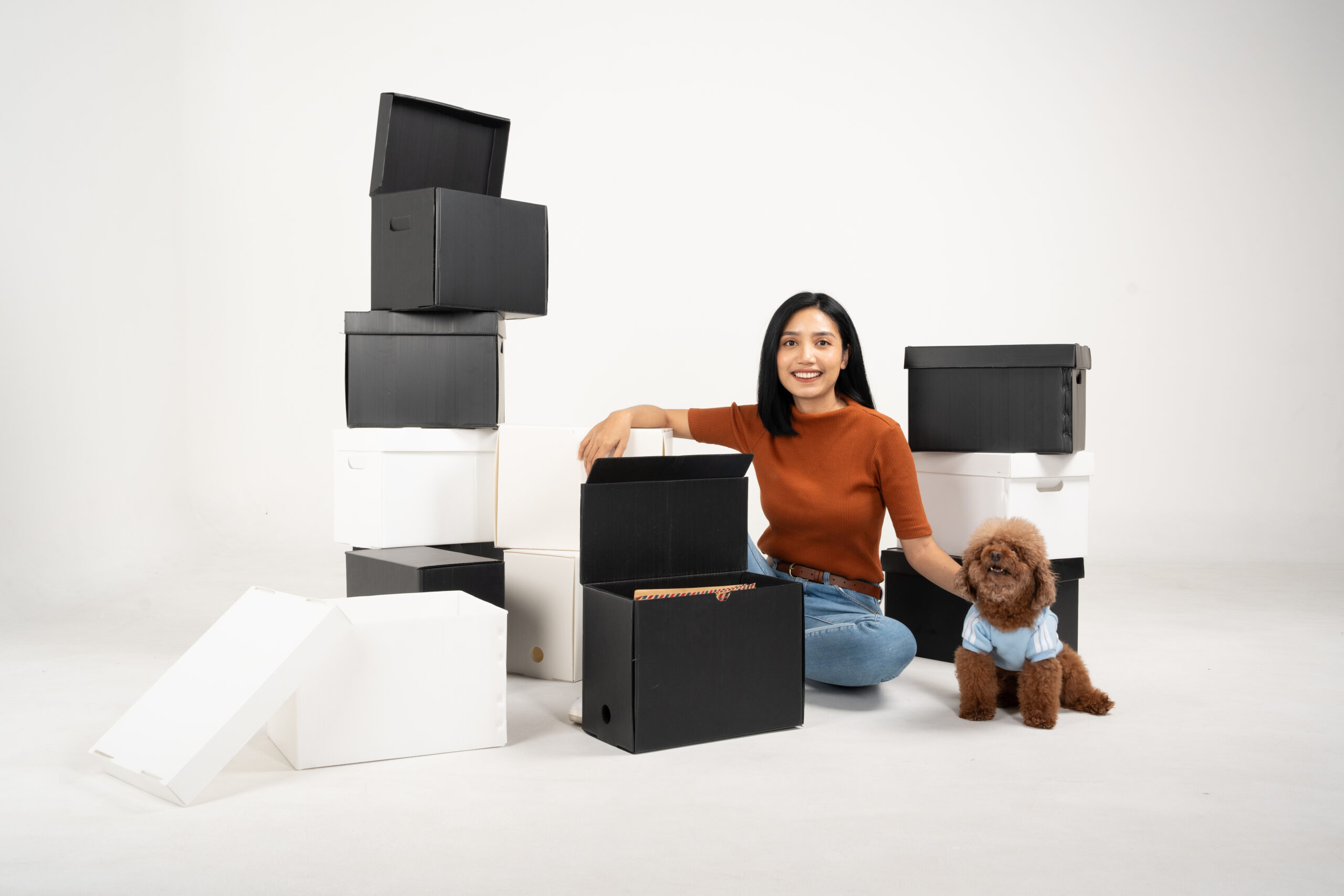 office moving boxes