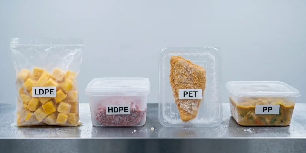 perbandingan jenis plastik untuk kemasan frozen food