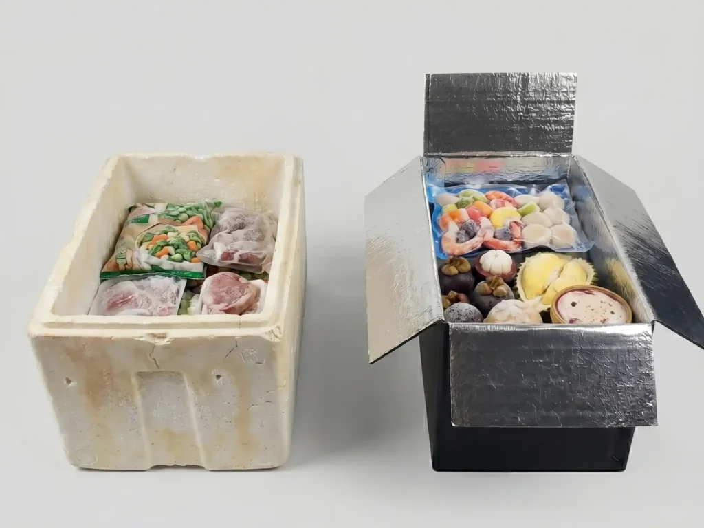 Perbandingan styrofoam box vs ALVAboard Hot & Cool box