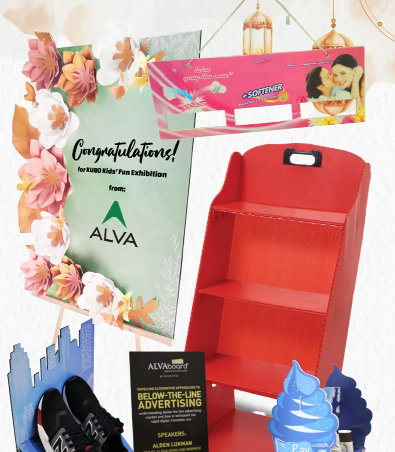 pp board display indoor semi outdoor