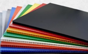 PP corrugated sheet custom dan standar ALVAboard tersedia dalam berbagai pilihan warna dan ketebalan untuk kebutuhan packaging industri