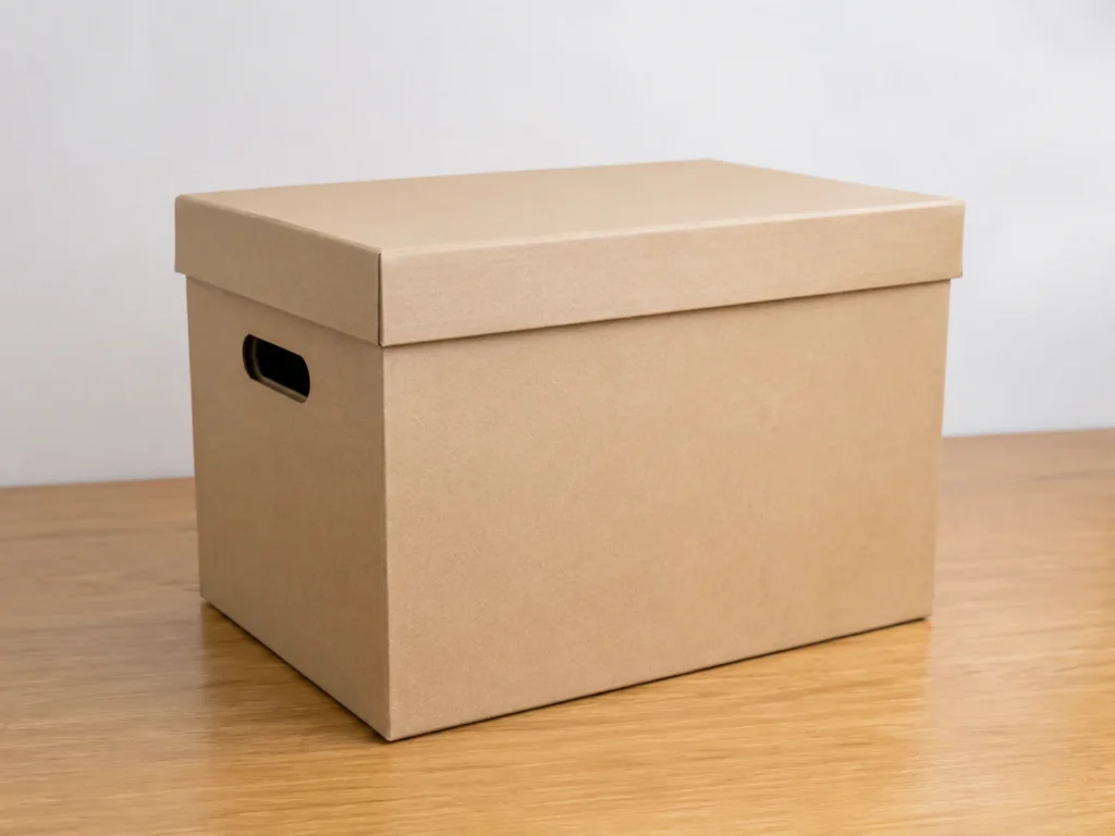 Cardboard document box