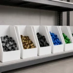 ALVAboard bin boxes in the warehouse