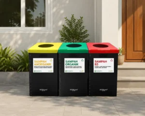 Tempat sampah di rumah dengan eco bin ALVAboard