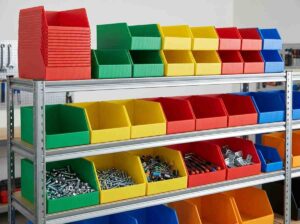 High-quality small item storage box made from ALVAboard polypropylene