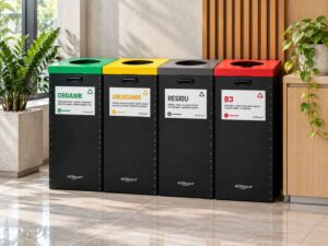 Foto sampul cara memilah sampah untuk pemula dan Eco Bin ALVAboard tempat sampah pemilahan paling berkualitas