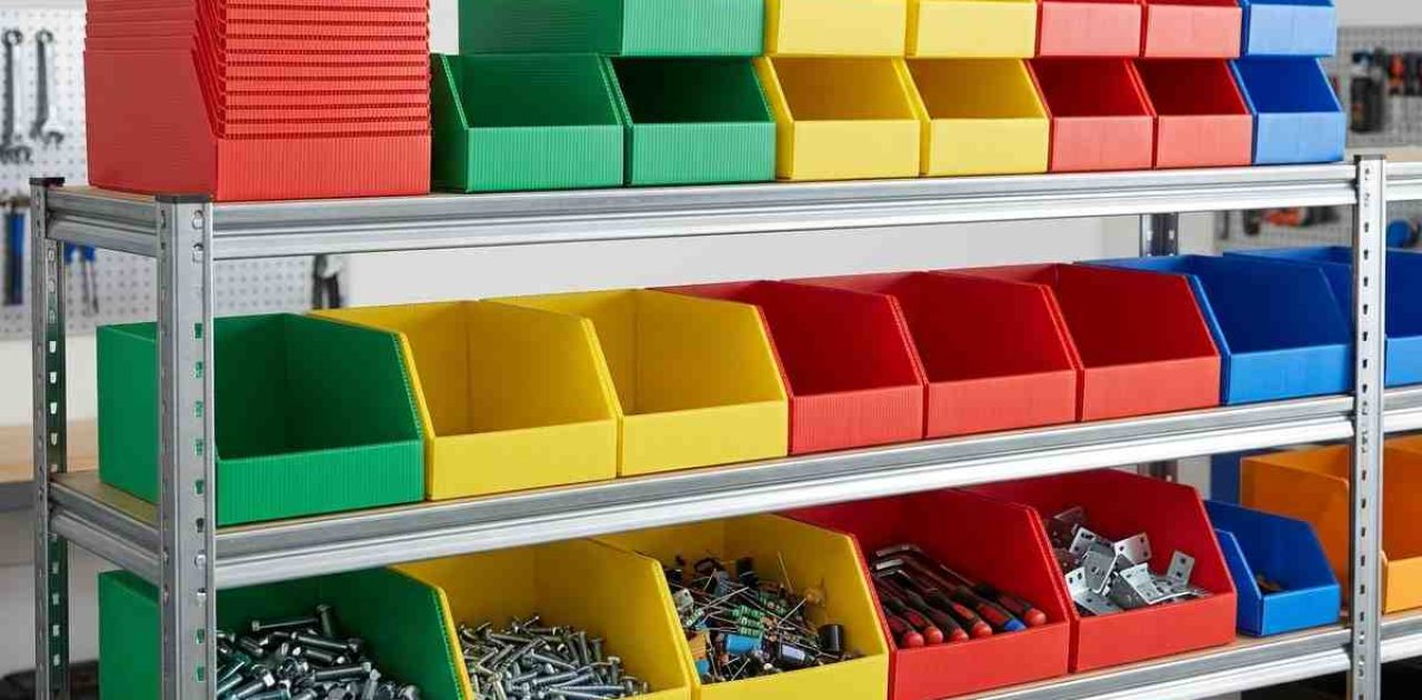 High-quality small item storage box made from ALVAboard polypropylene