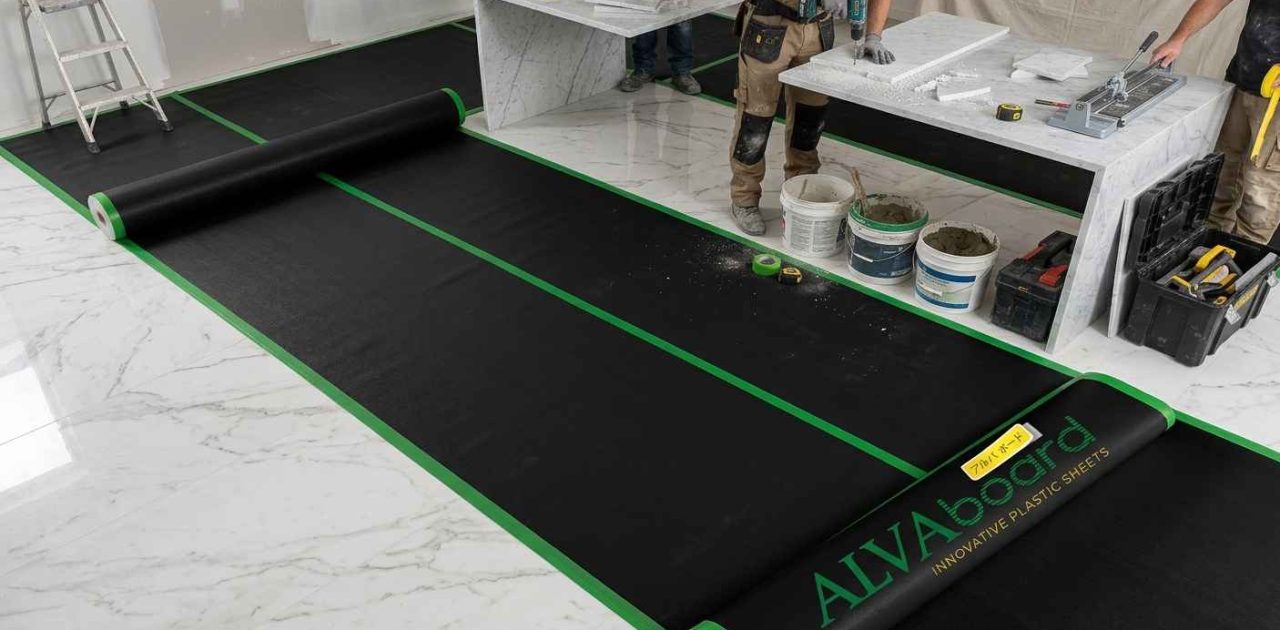 ALVAboard Floor & Wall Protector 2 mm pelindung lantai marmer dan dinding proyek tahan air