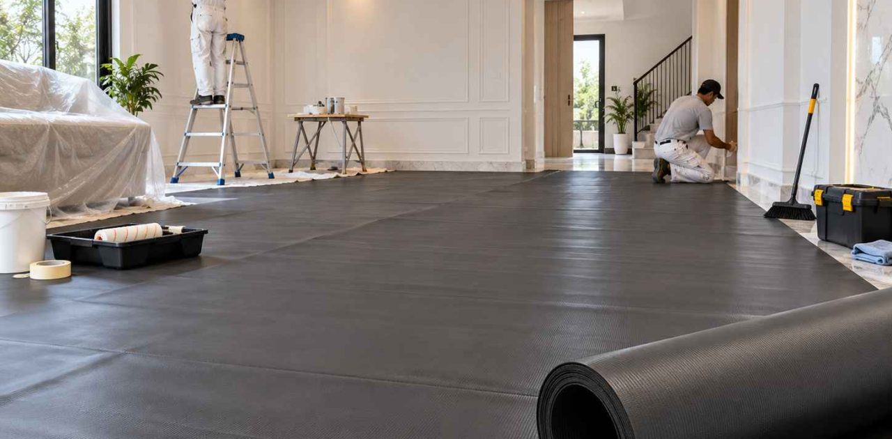 Renovasi rumah kira kira habis berapa dan pelindung lantai ALVAboard paling berkualitas.