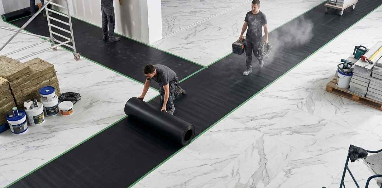 ALVAboard Floor & Wall Protector 2 mm as waterproof temporary floor protection for renovation projects