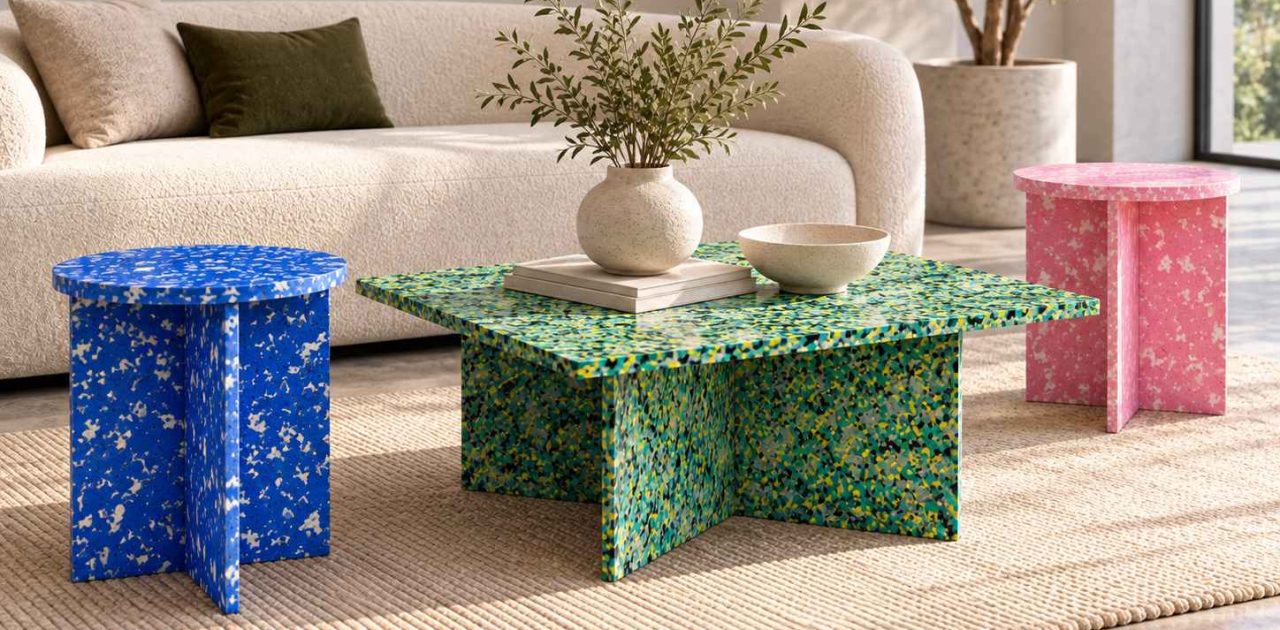 High-quality furniture made from recycled ALVAboard material Recycled Plastic Sheets Indonesia
