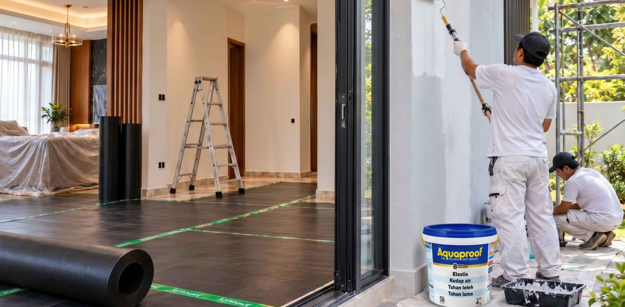 ALVAboard Floor & Wall Protector menjaga lantai tetap rapi selama renovasi